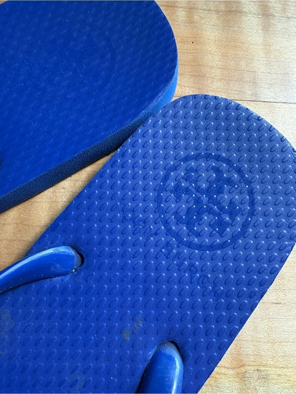 Tory Burch Blue Beaded-Strap Women's Flip Flops 7.5